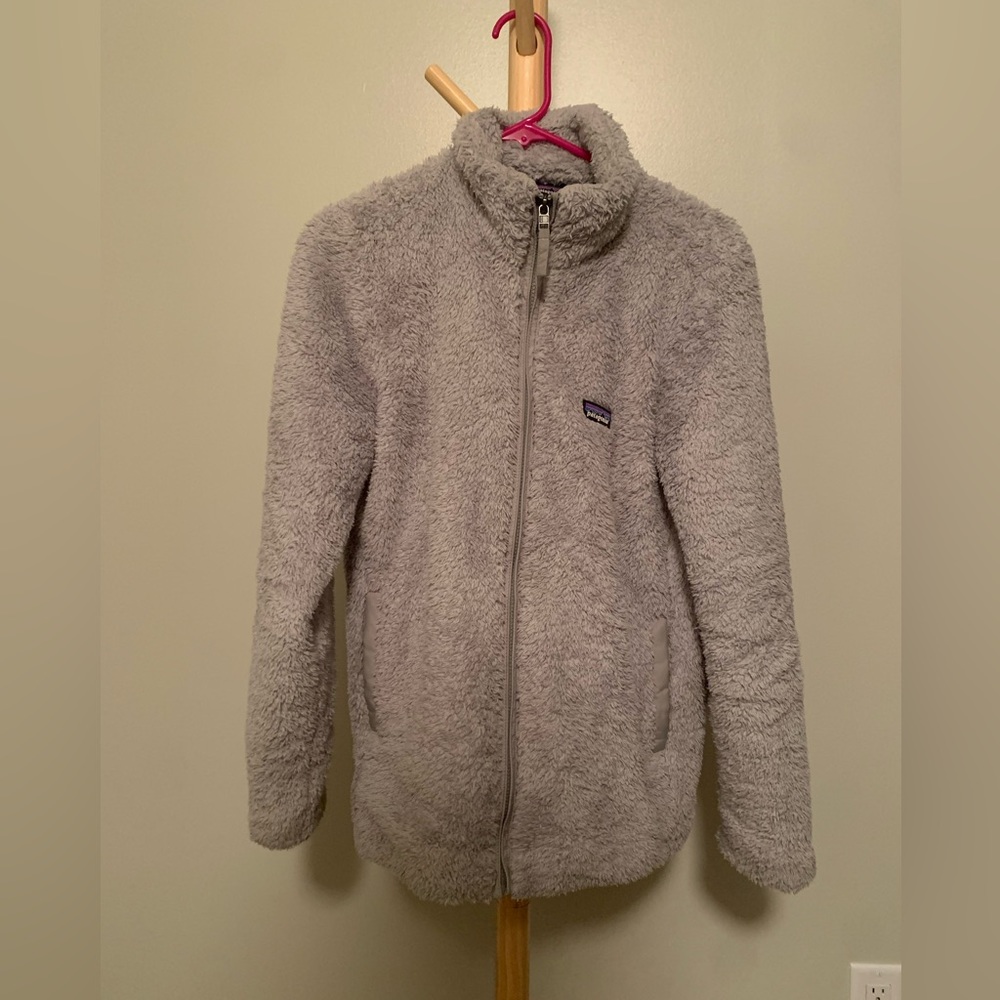 Patagonia women’s fleece coat.